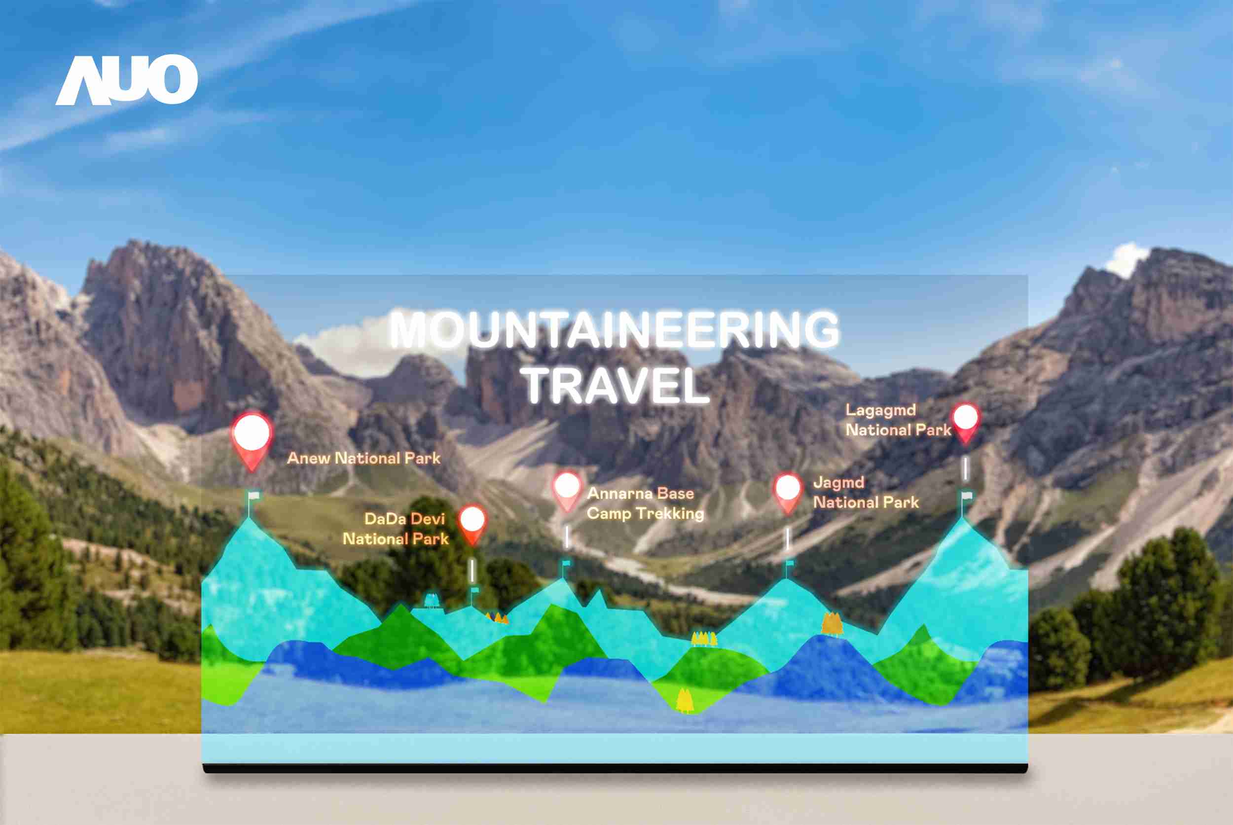 918.COM展示全球单片尺寸最大(*)42吋透明Micro LED显示器拼接而成的〝64吋透明Micro LED显示器〞，，，，具备高透明度、、、1,000 nits高亮度、、、、广色域、、、采用三边无边框的无缝拼接等多重特色，，，，呈现超高清、、、细腻画质而不遮挡后方视觉，，，，满足层峰需求，，，，可广泛运用于零售、、、、艺术展览或商业空间等场域